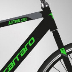 Carraro Active 280 V Fren 28 Jant Şehir Bisikleti Mat Siyah Gri Yeşil
