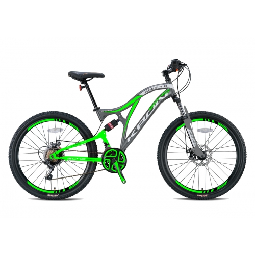 2021 Kron Ares 4.0 27.5 Jant Mekanik Disk Profesyonel Dağ Bisikleti Mat Füme- Yeşil