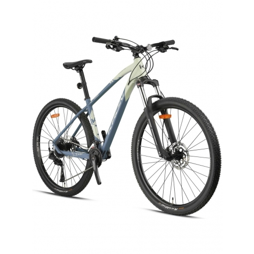 Kron XC 500 HD 30 Vites 29 Jant Erkek Dağ Bisikleti Mat Füme- Mavi (Sokma Mil Göbek)